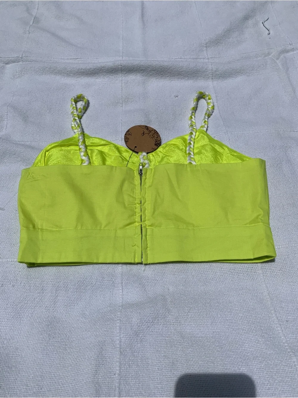 Lime Green Two-Piece Skirt Set